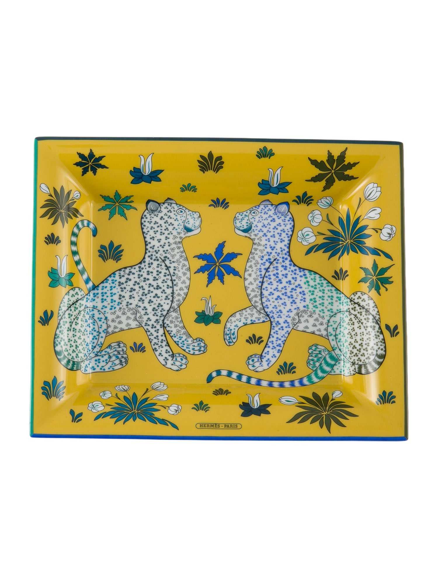 Hermès Les Leopards Change Tray w/ Tags