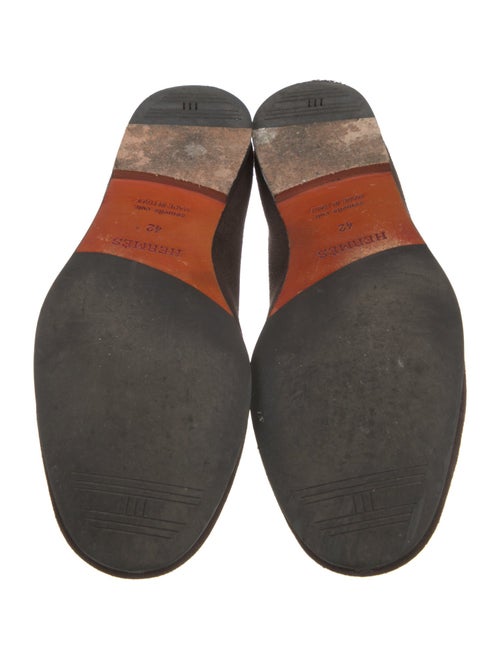 Hermès Ivo Suede Loafers