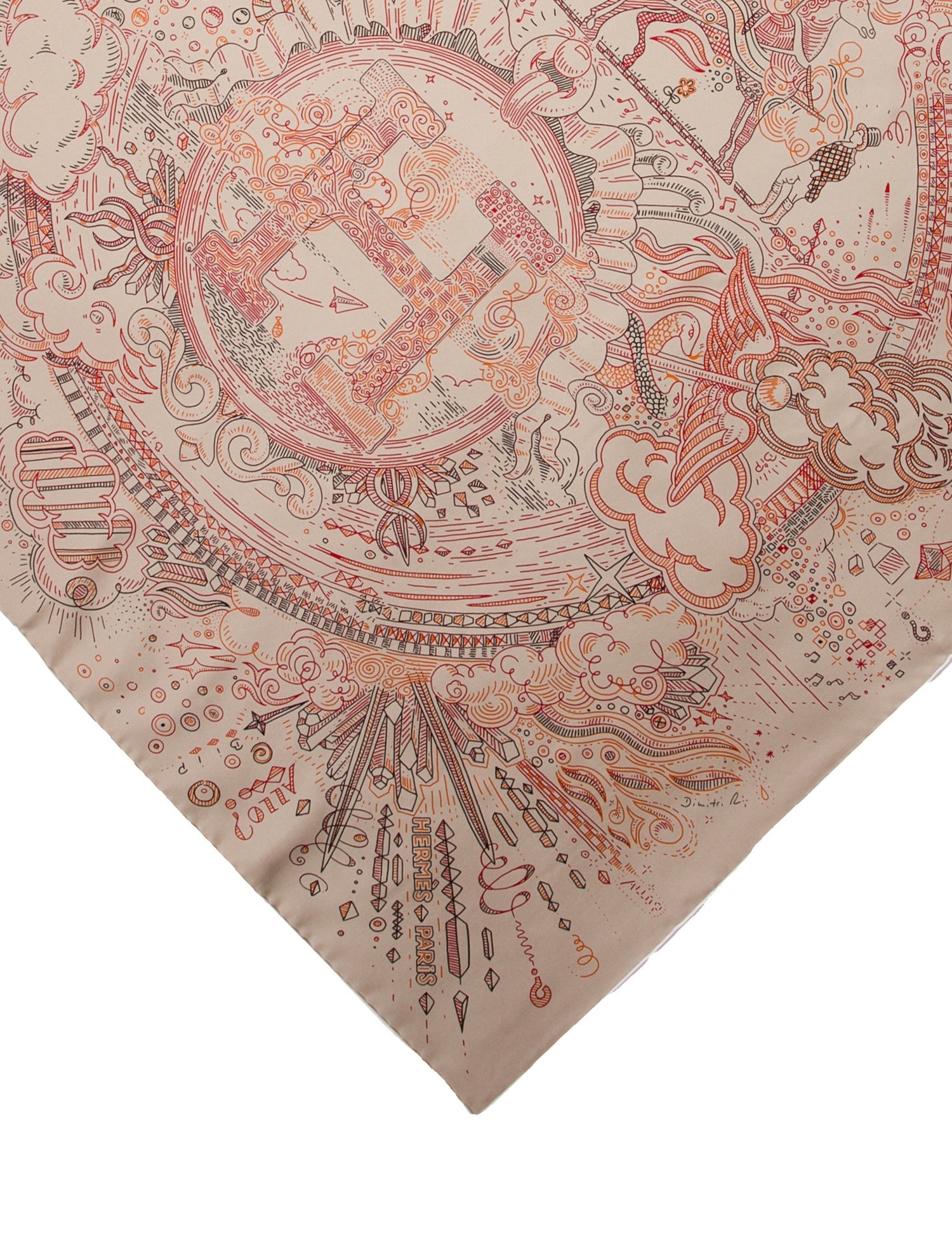 Hermès Please Hold The Line Silk Scarf w/ Tags