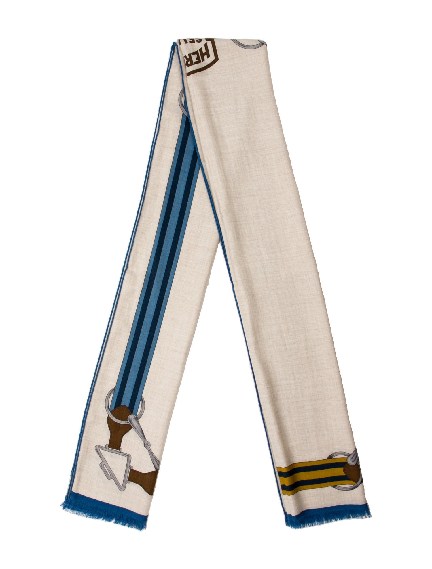 Hermès Tatersale Rectangle Cashmere Scarf