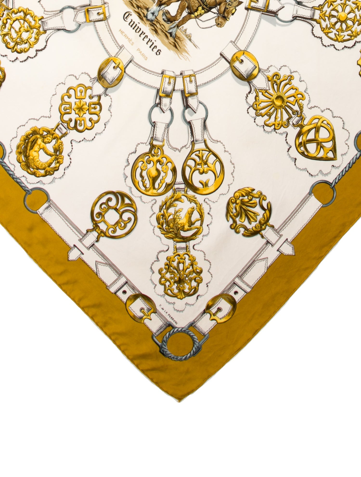 Hermès Cuivreries Silk Scarf