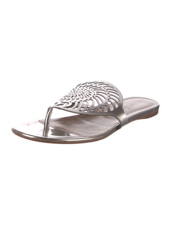 Hermès Nautilus Leather Slides