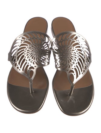 Hermès Nautilus Leather Slides