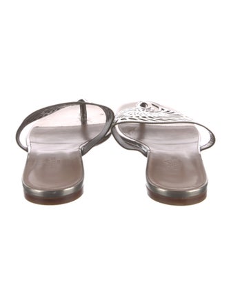 Hermès Nautilus Leather Slides