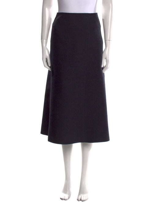 Hermès Silk Midi Length Skirt