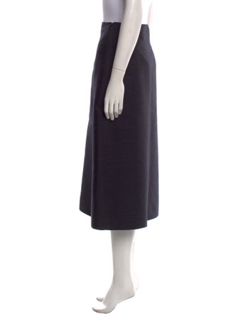 Hermès Silk Midi Length Skirt