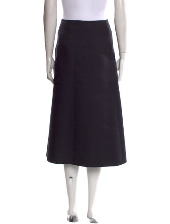 Hermès Silk Midi Length Skirt