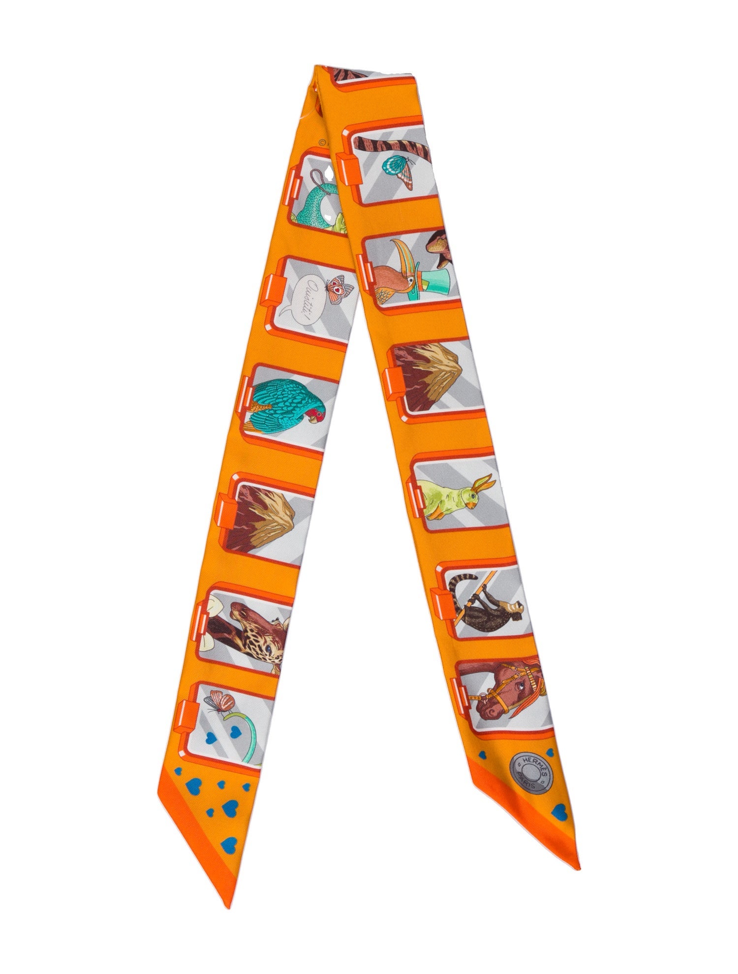 Hermès Story Silk Twilly Scarf