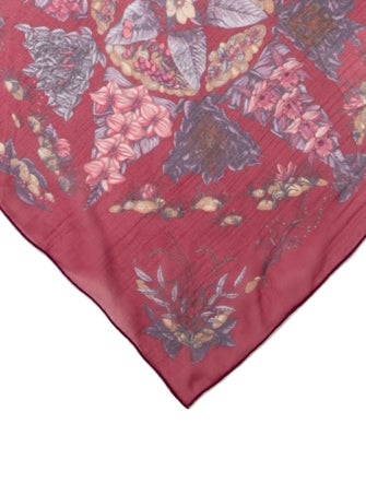Hermès Pythagore Mousseline Pocket Square Silk Scarf
