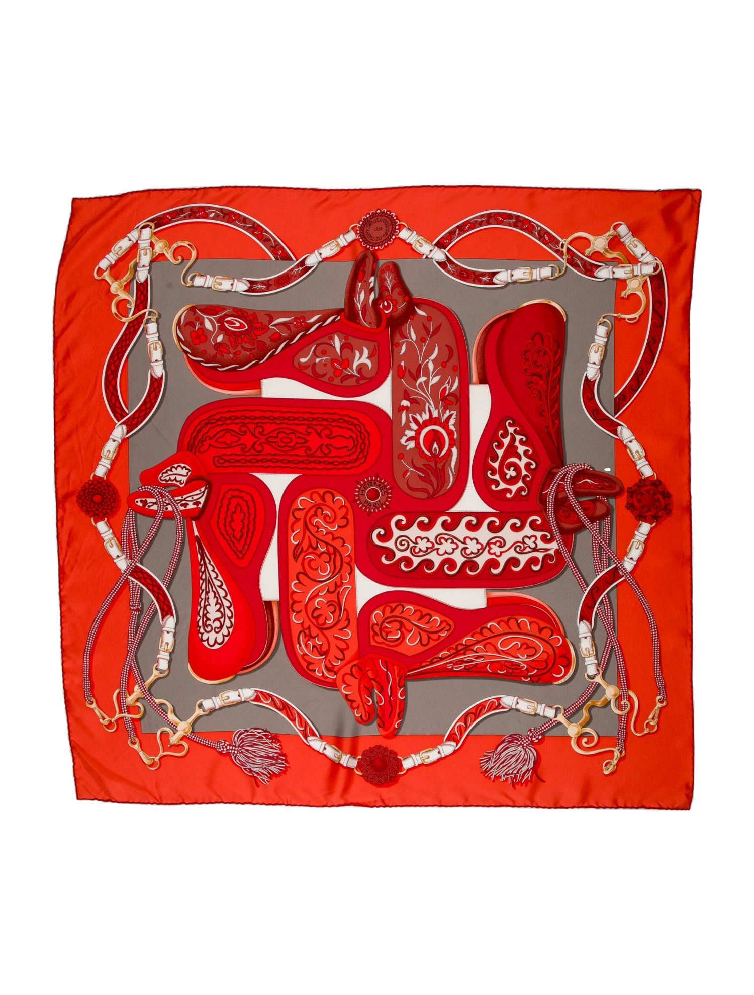 Hermès Festival des Amazones Silk Scarf