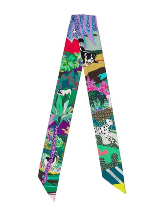 Hermès En Liberte Silk Twilly Scarf