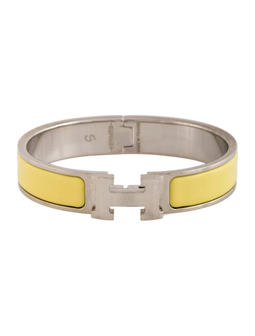 Hermès Enamel Clic H Bangle Bracelet