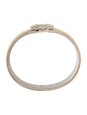 Hermès Enamel Clic H Bangle Bracelet