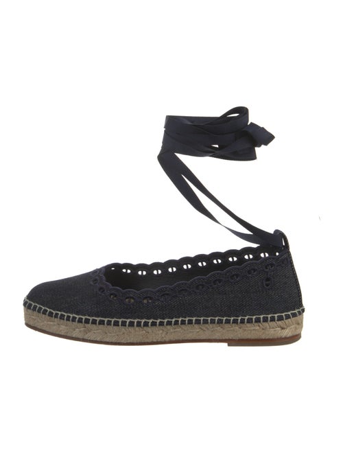 Hermès Gaupa Denim Flats