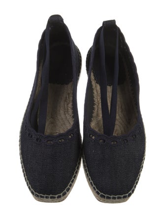 Hermès Gaupa Denim Flats