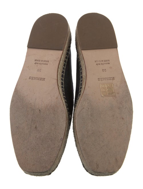 Hermès Gaupa Denim Flats