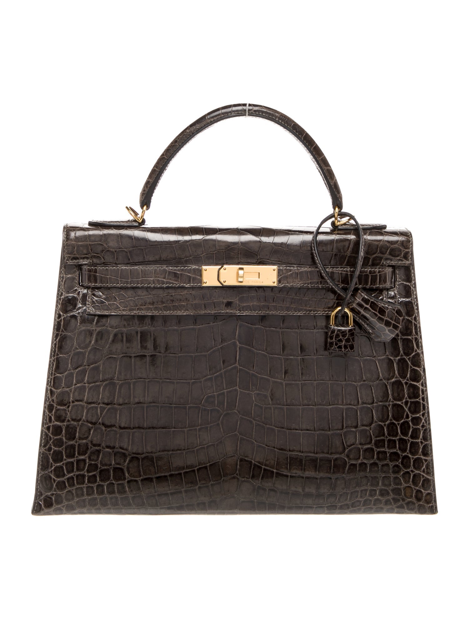 Hermès Shiny Niloticus Crocodile Kelly II Sellier 32