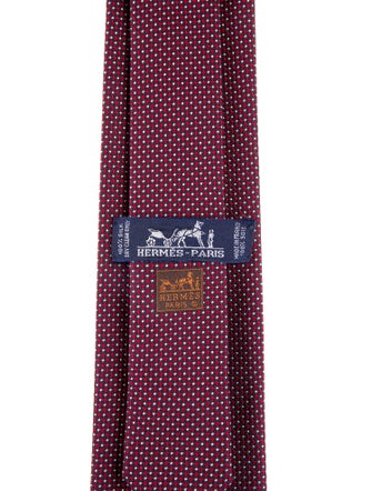 Hermès Silk Pattern Tie