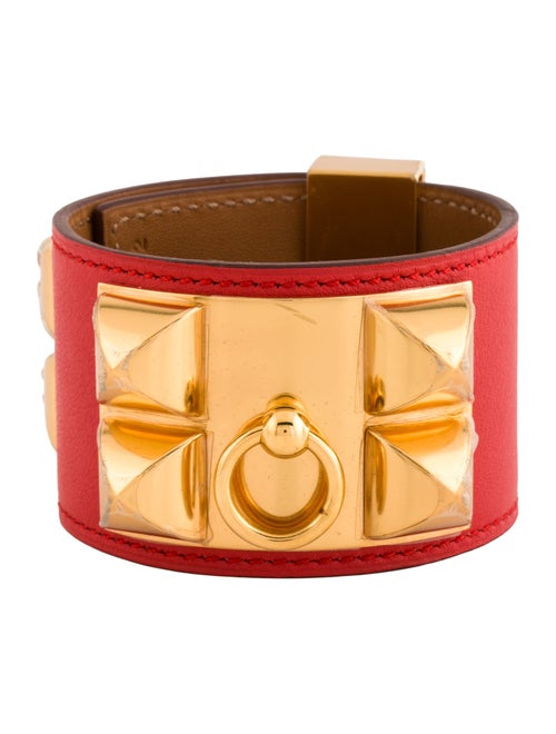 Hermès Leather Collier de Chien Wrap Bracelet