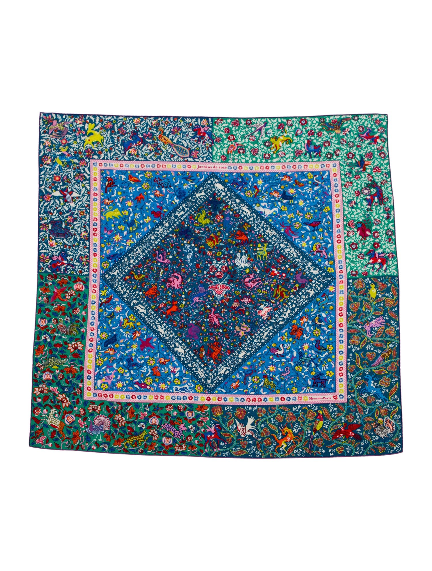 Hermès Jardins de Soie Shawl