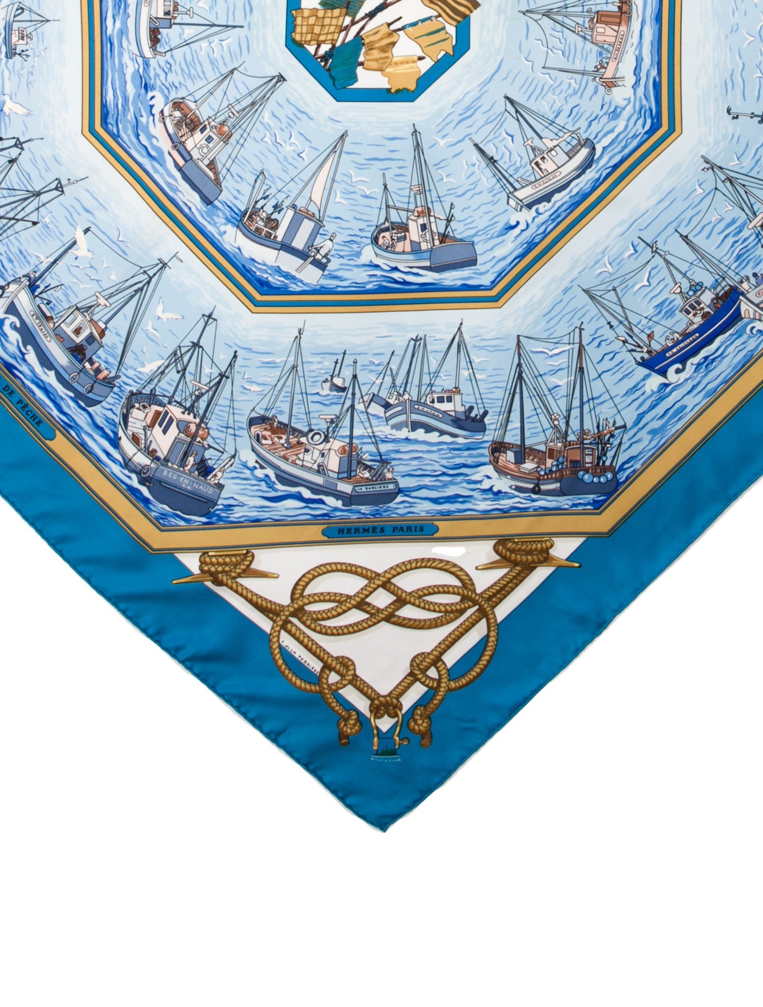 Hermès Retour De Pêche Silk Scarf
