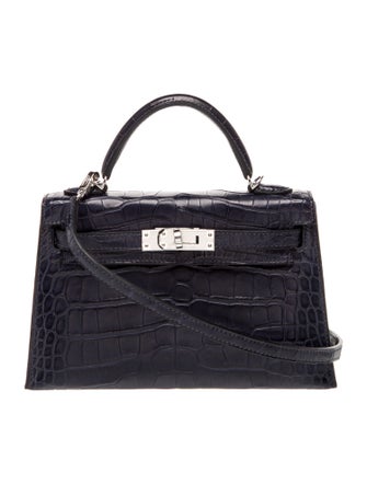 Hermès Matte Alligator Mini Kelly II 20