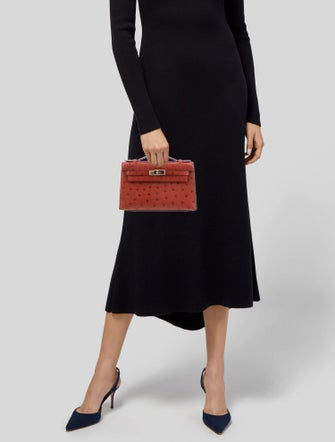 Hermès Ostrich Kelly Pochette