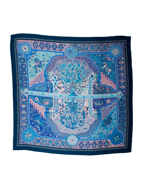 Hermès Aux Portes du Palais Silk Shawl