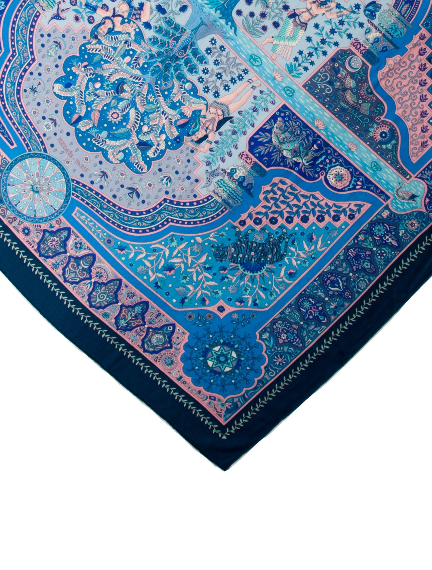 Hermès Aux Portes du Palais Silk Shawl