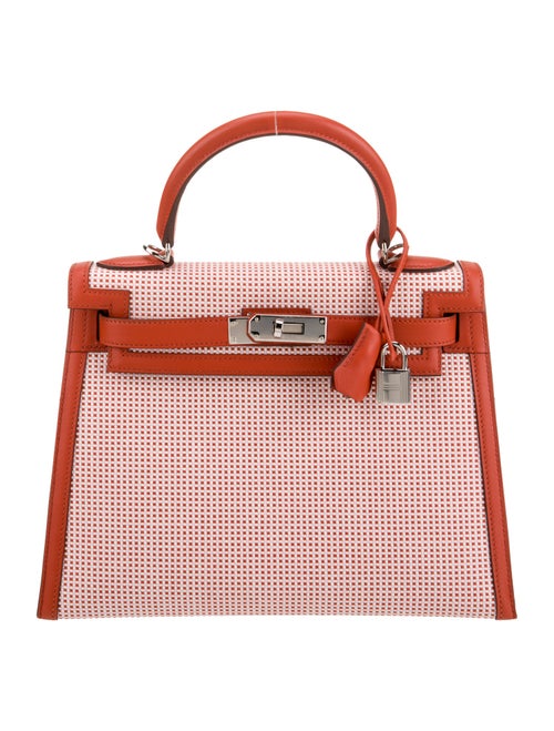 Hermès 2023 Toile Quadrille Kelly II Sellier 28