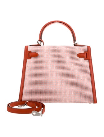 Hermès 2023 Toile Quadrille Kelly II Sellier 28