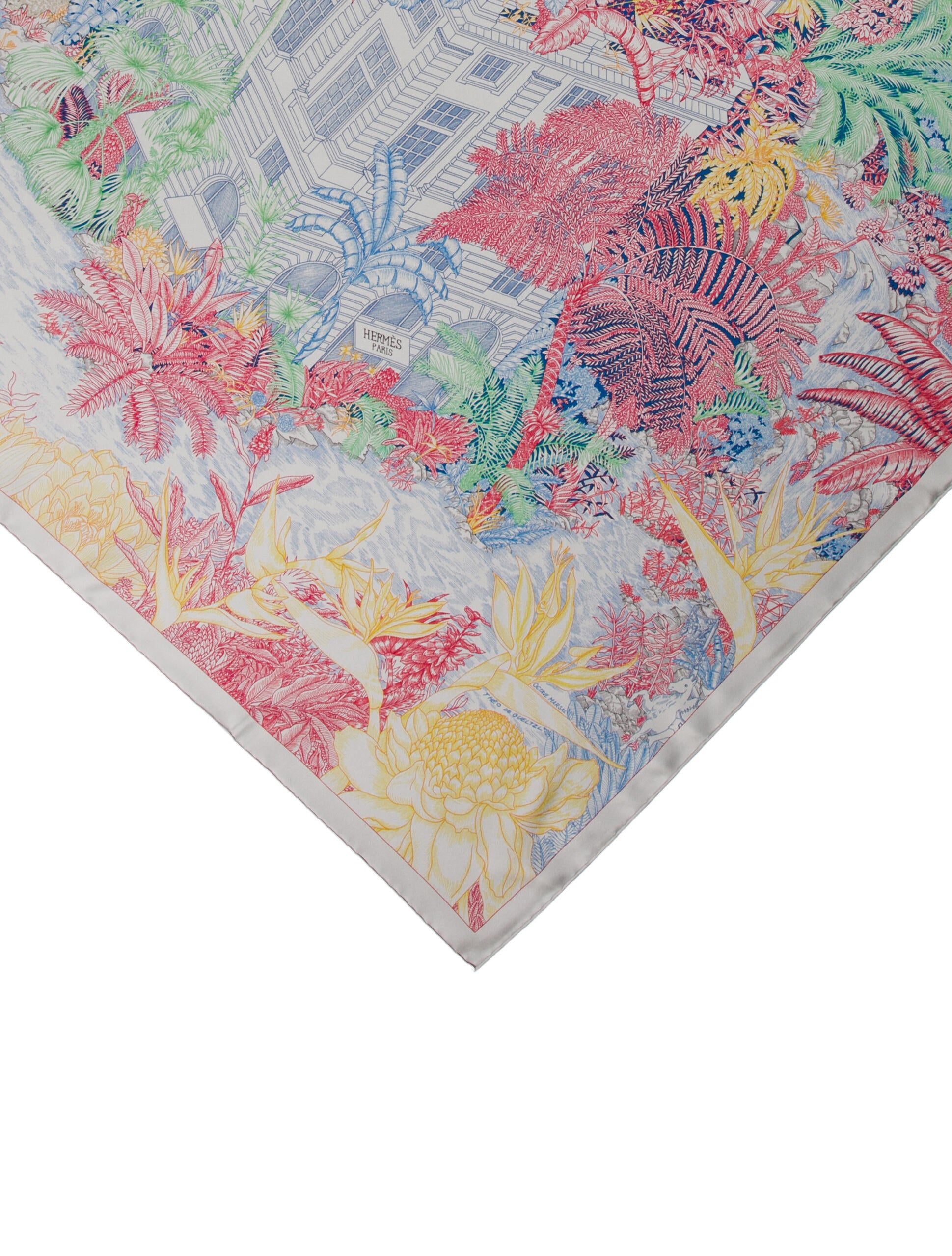 Hermès Faubourg Tropical Silk Scarf