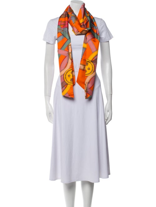 Hermès Cavalcadour Maxi Silk Twilly Scarf