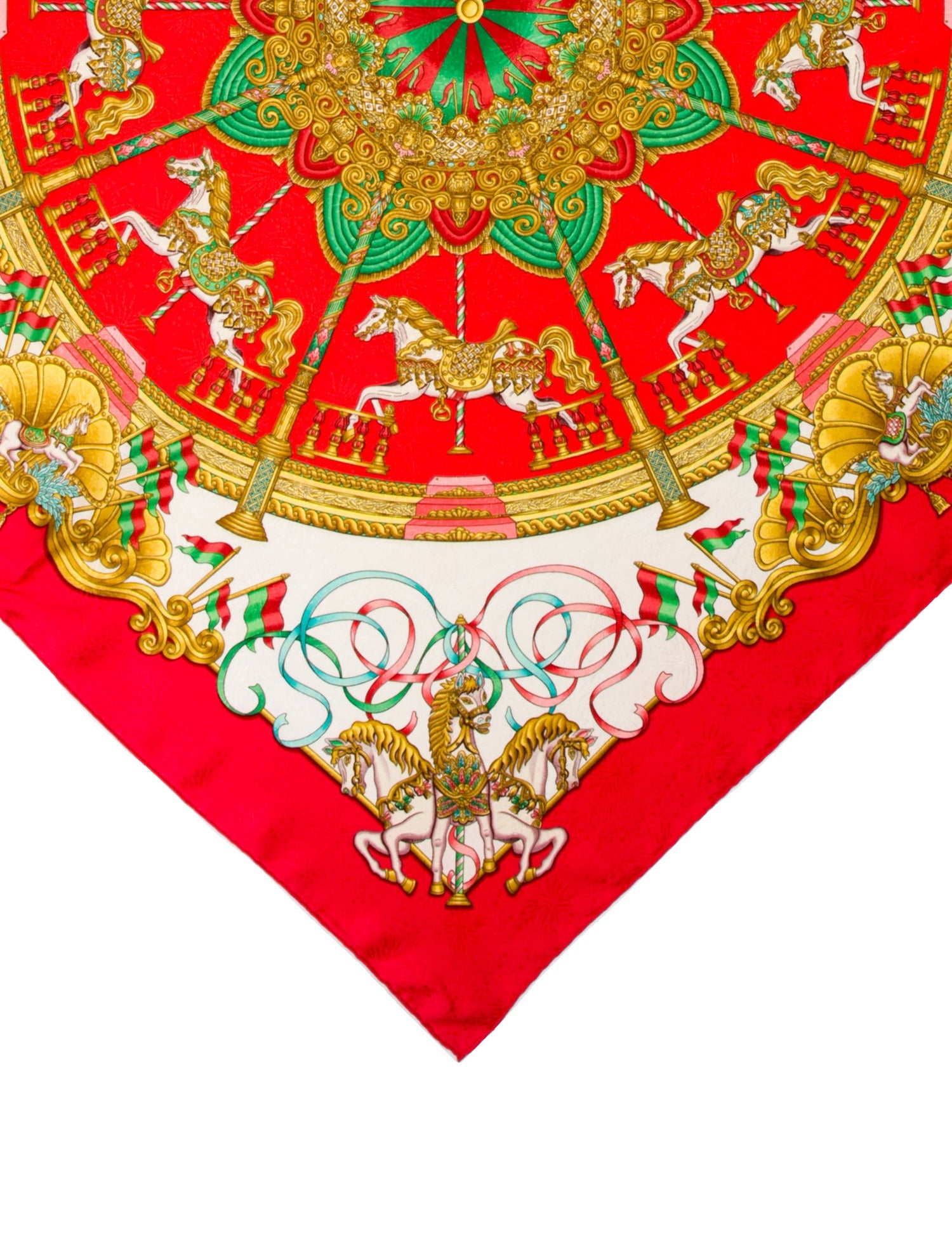 Hermès Luna Park Jacquard Silk Scarf