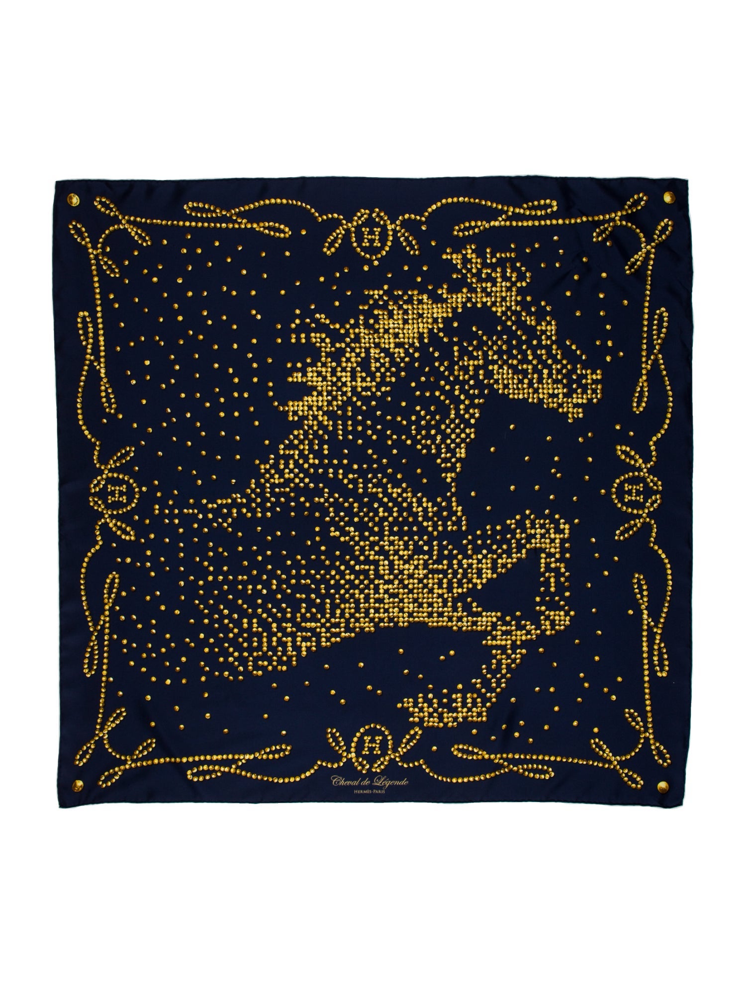Hermès Cheval de Legende Silk Scarf