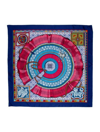Hermès Cent Plis des Miao Silk Scarf