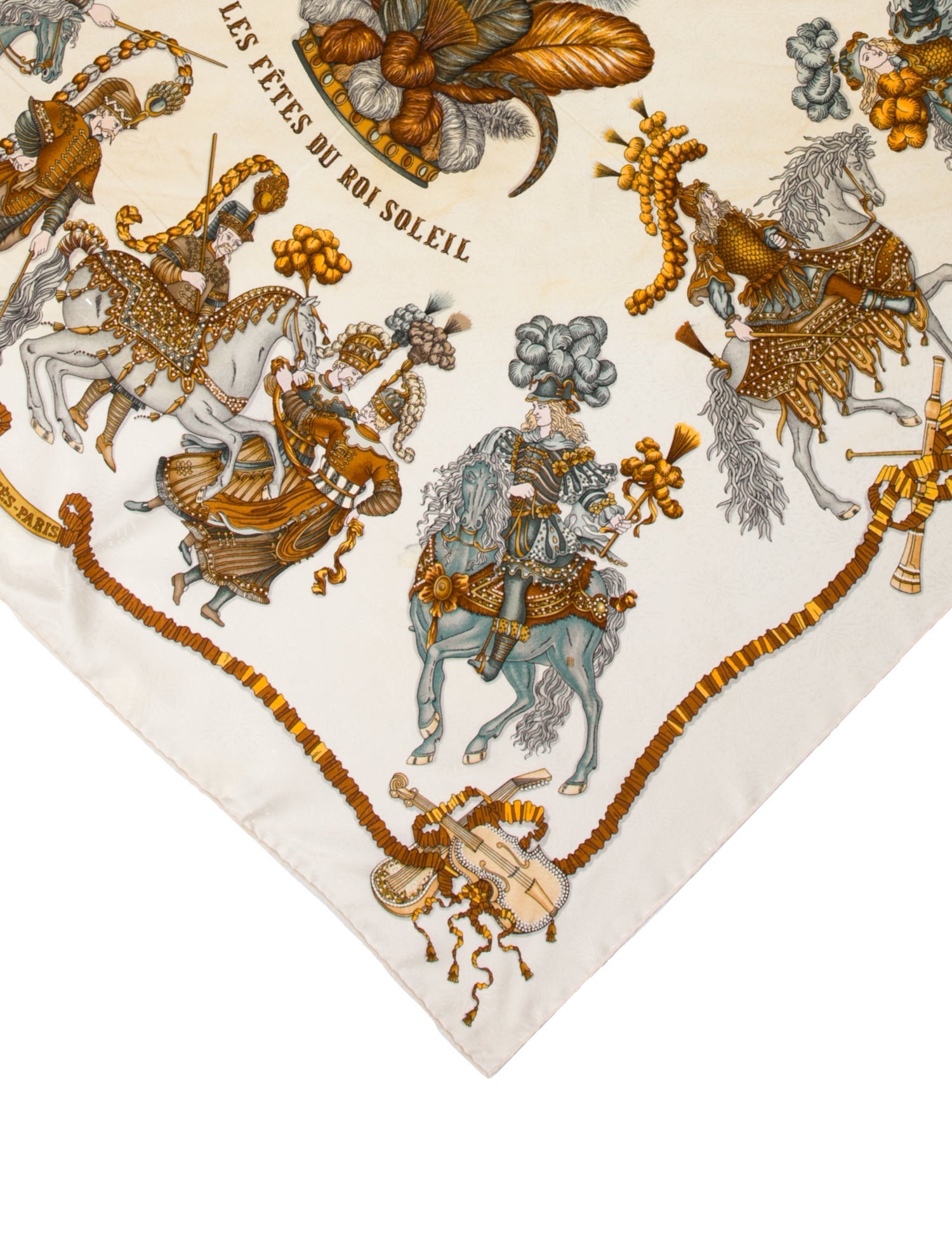 Hermès Les Fêtes Du Roi Soleil Silk Scarf
