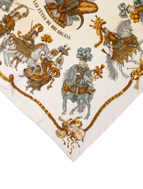 Hermès Les Fêtes Du Roi Soleil Silk Scarf