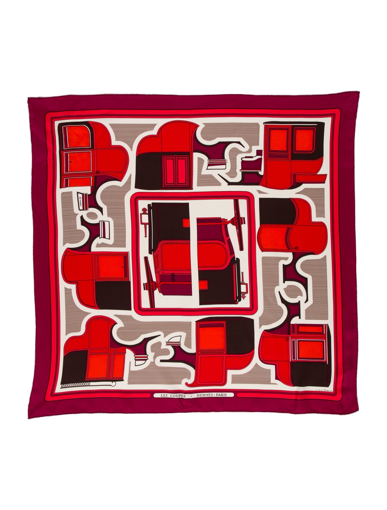 Hermès Les Coupes Silk Scarf