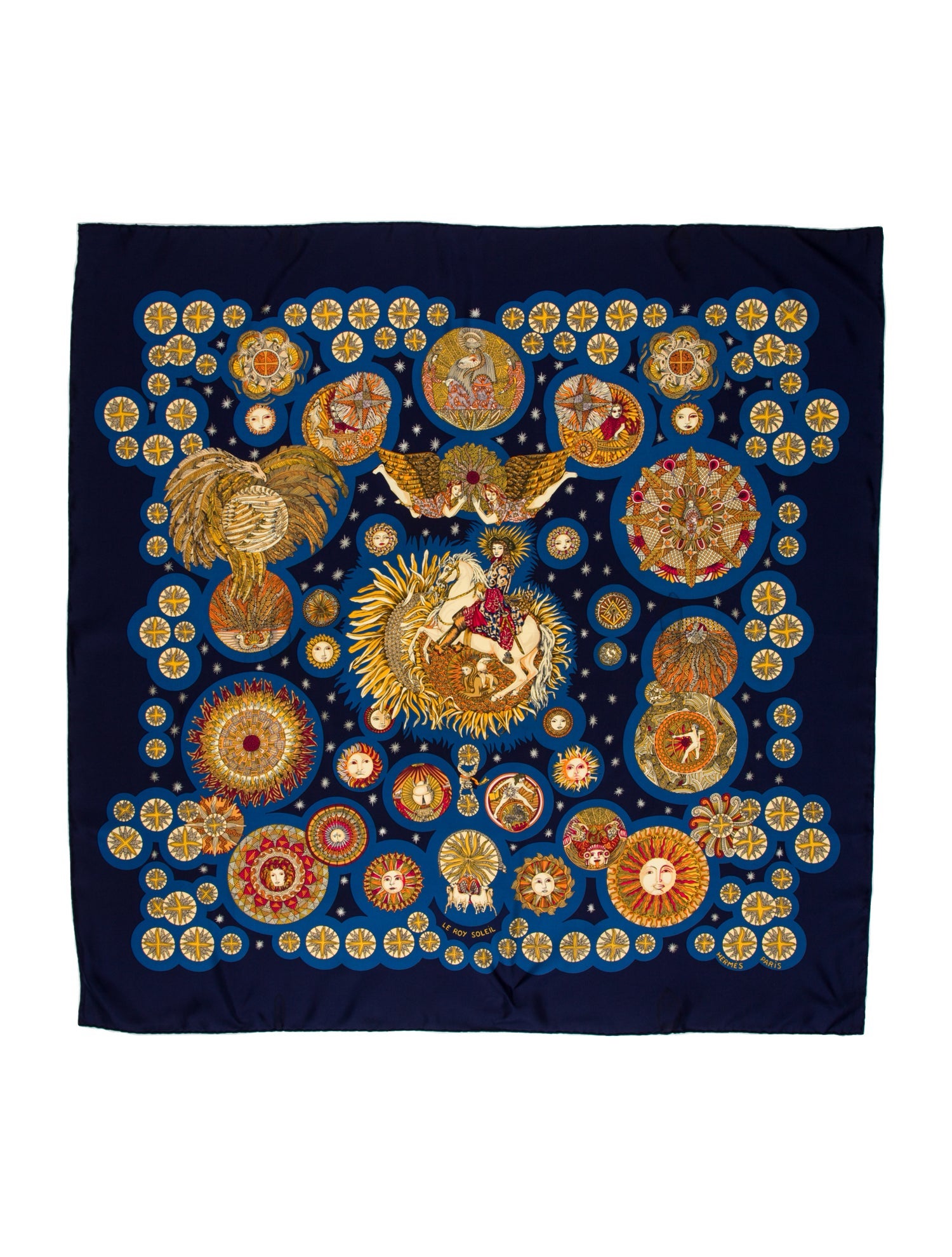 Hermès Le Roy Soleil Silk Scarf