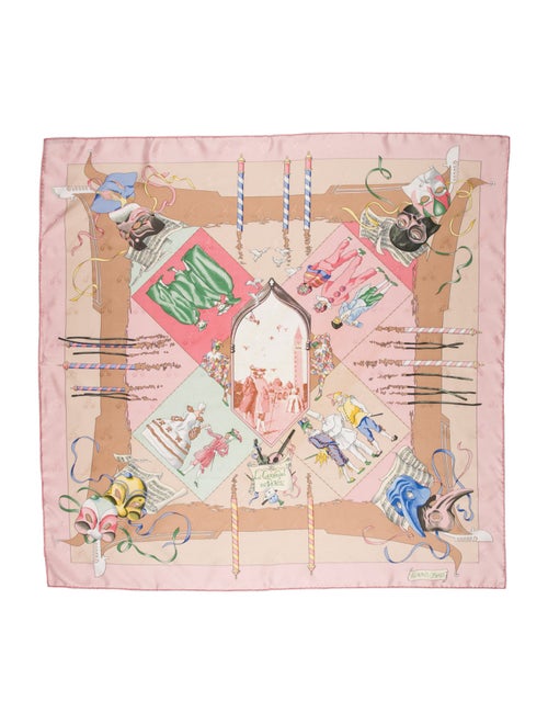 Hermès Le Carnaval de Venise Silk Scarf