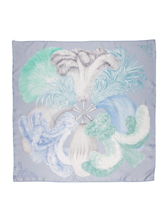 Hermès Plumets et Panaches Silk Scarf