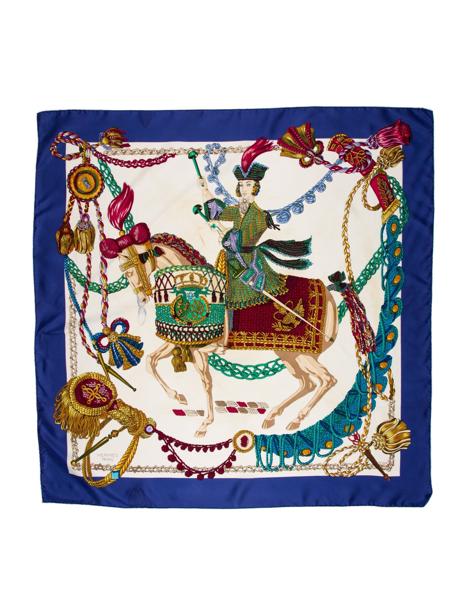 Hermès Le Timbalier Silk Scarf