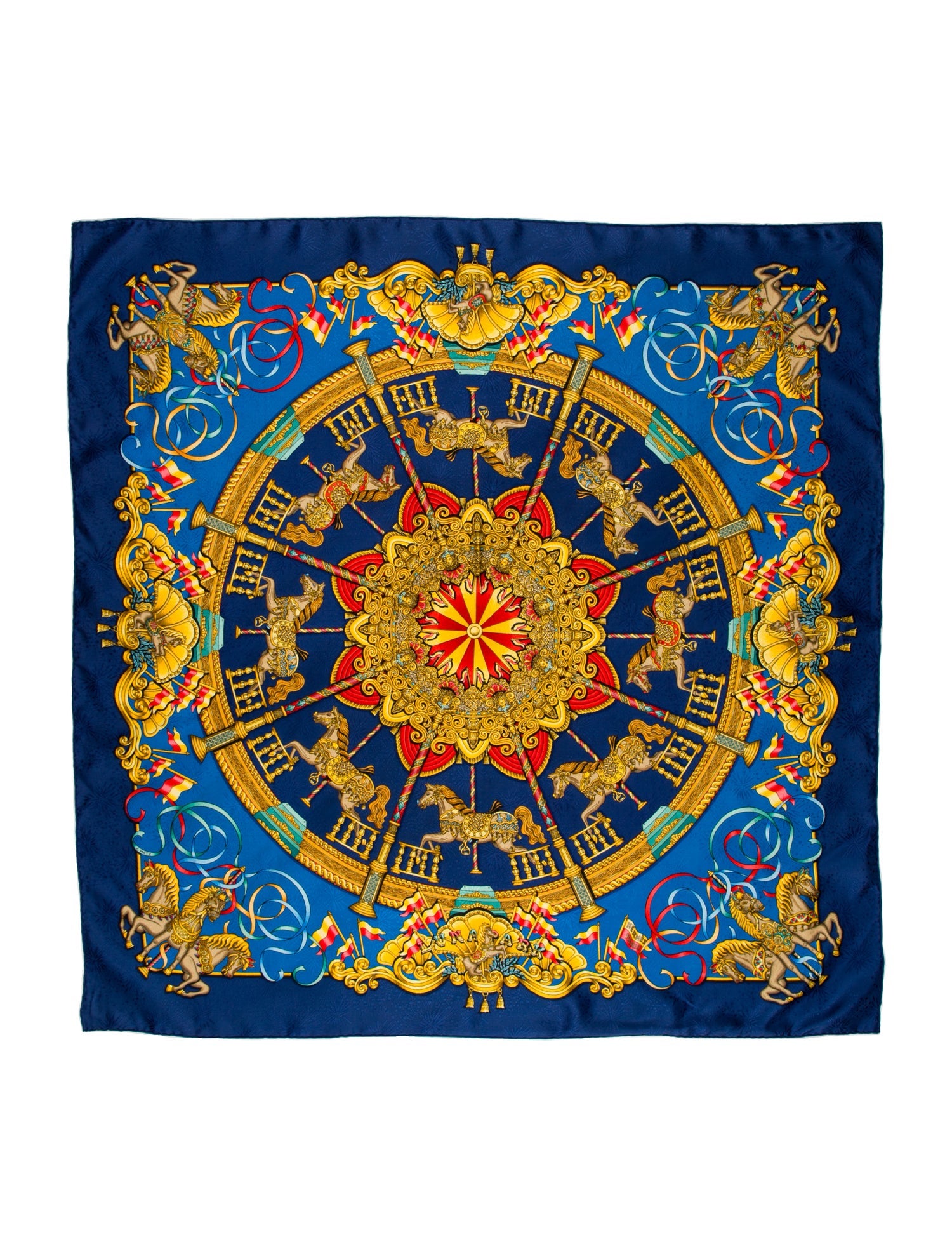 Hermès Luna Park Silk Scarf