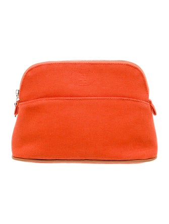 Hermès 2023 Toile Mini Bolide Cosmetic Pouch