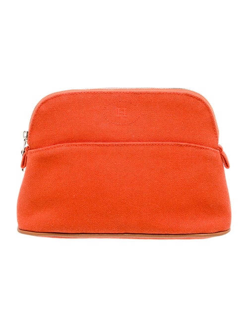 Hermès 2023 Toile Mini Bolide Cosmetic Pouch