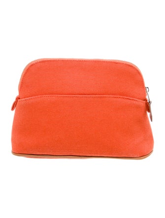 Hermès 2023 Toile Mini Bolide Cosmetic Pouch