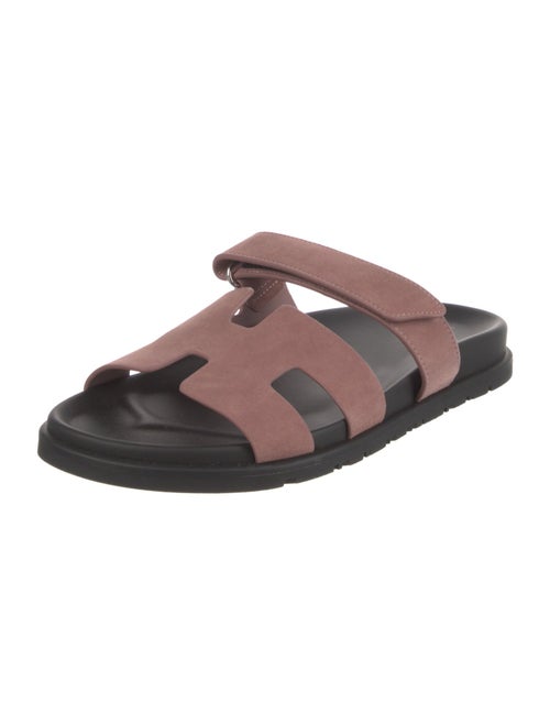 Hermès Chypre Suede Slides