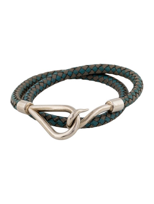 Hermès Leather Jumbo Hook Double Tour Bracelet