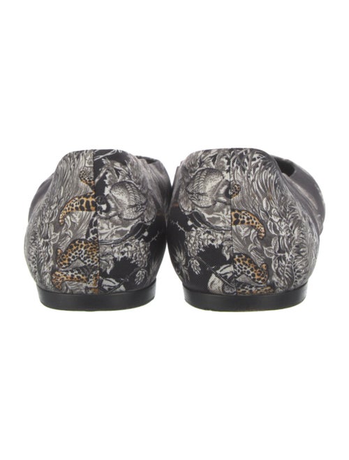 Hermès Silk Floral Print Ballet Flats